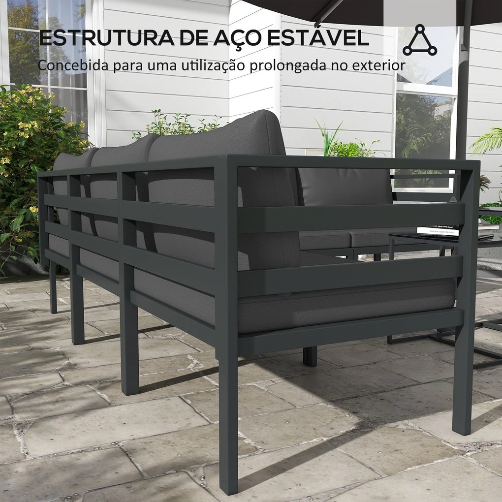 Conjunto de Móveis de Jardim 7 Peças Conjunto de Móveis de Terraço Inc