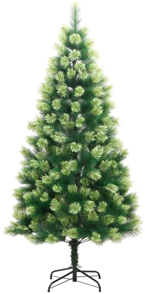 Árvore de Natal artificial articulada com suporte 210 cm