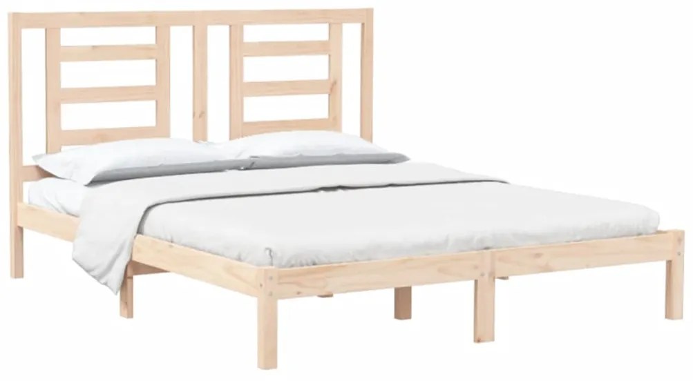 Cama sem colchão 160x200 cm madeira de pinho maciça
