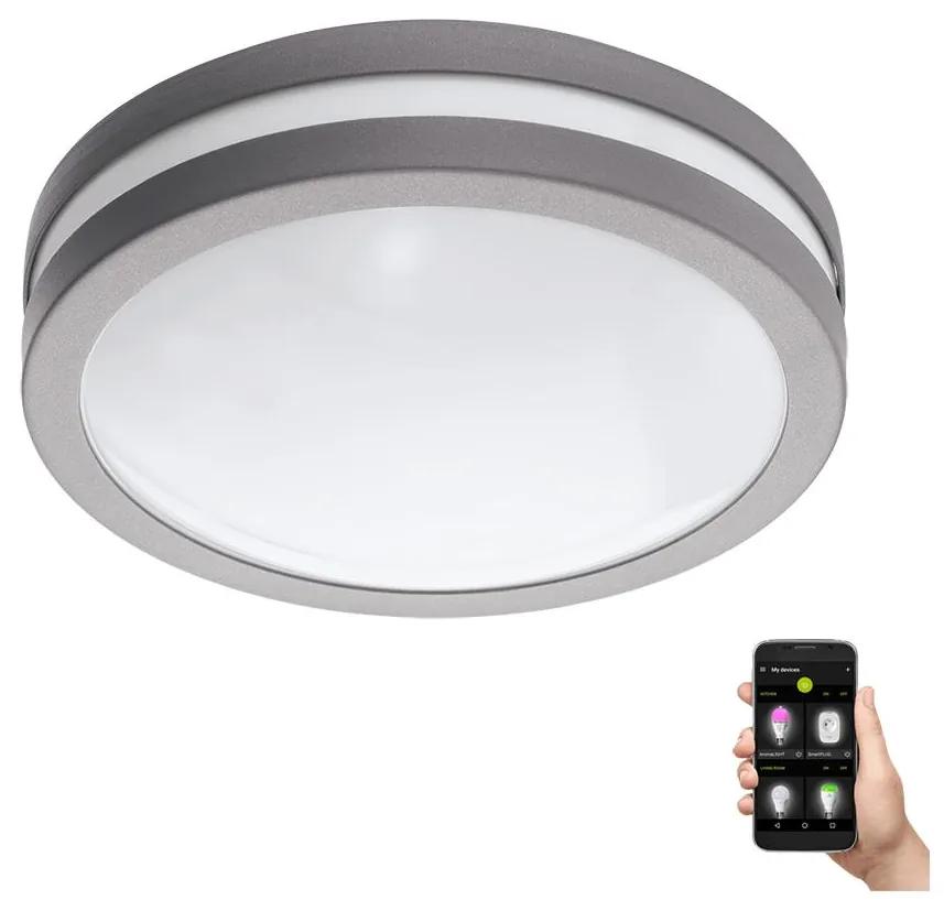 Eglo 97299 - Iluminação de casa de banho LED com regulação LOCANA-C LED/14W cinzento IP44