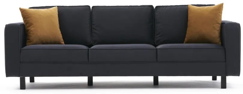 Sofá de 3 Lugares Kale – Antracite – 222x83x91 cm