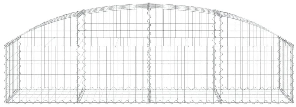 Cesto gabião arqueado 200x50x40/60 cm ferro galvanizado
