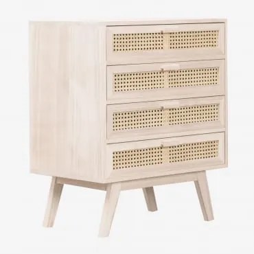 Cómoda Em Madeira Ralik Design Madeira Natural - Sklum