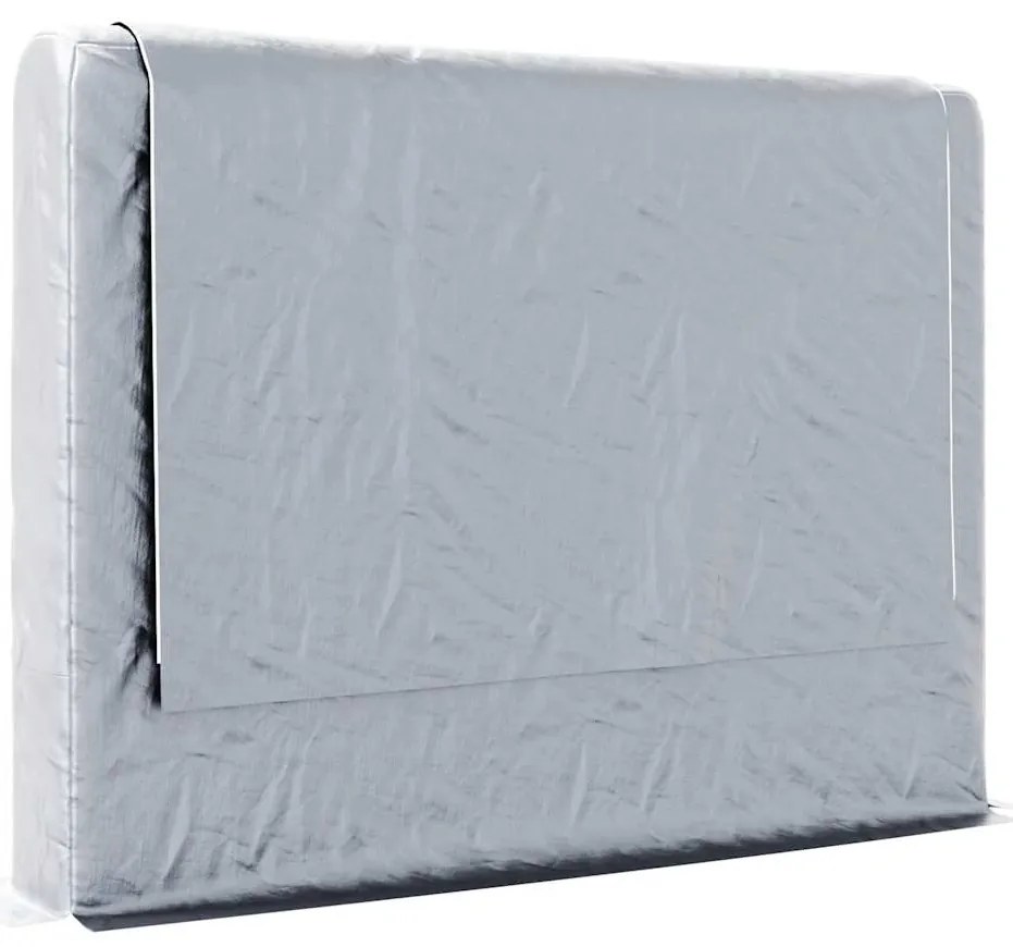 Rack de lenha com tampa de chuva 200x25x150 cm aço galvanizado