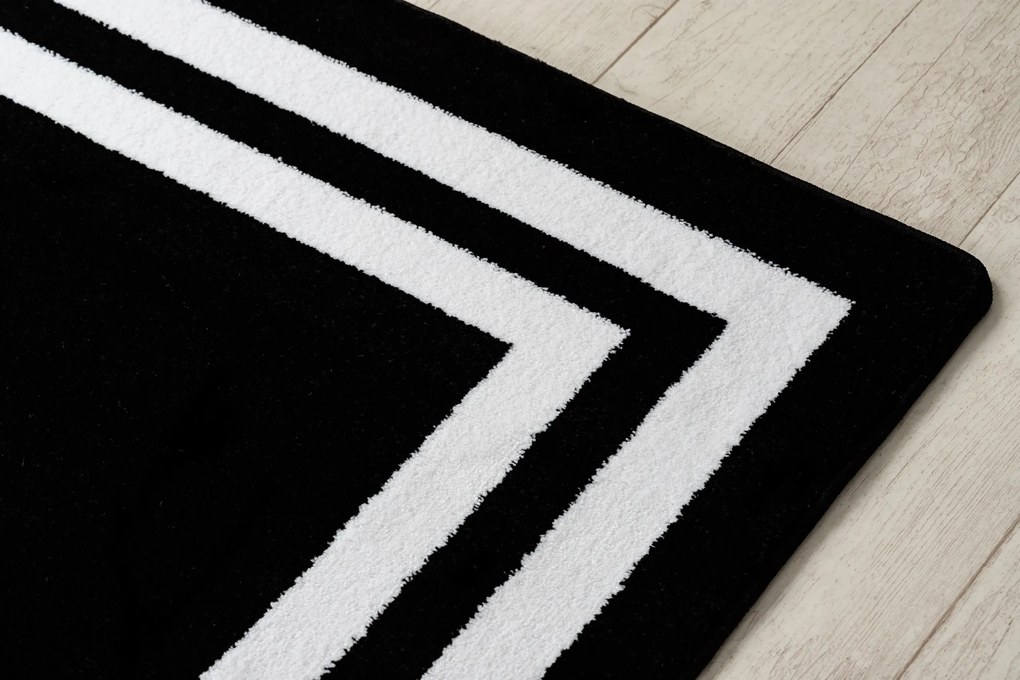 Tapete HAMPTON quadro preto - PRODUTO DE SEGUNDA GRAU