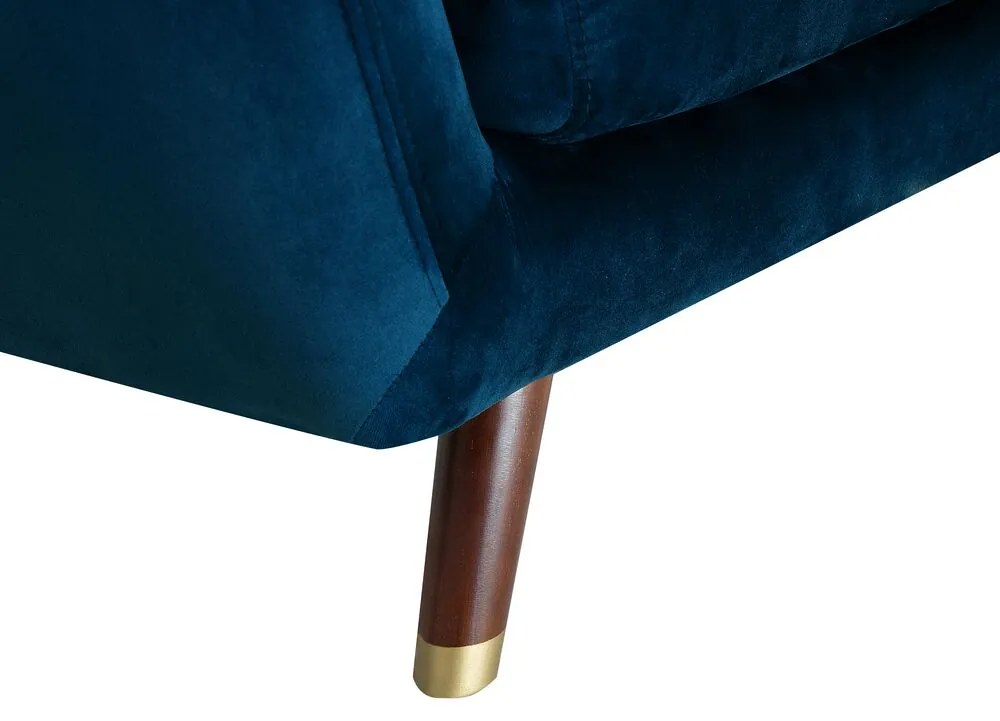 Conjunto de sofás em veludo azul marinho BODO Beliani