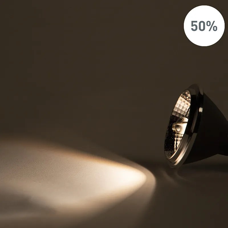 Conjunto de 5 lâmpadas LED GU10 dim to warm AR70 6W 2000K-3000K