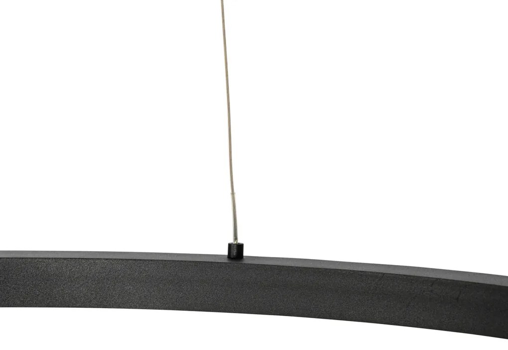 Candeeiro de suspensão inteligente preto 80cm incl. LED e RGBW - Girello Design