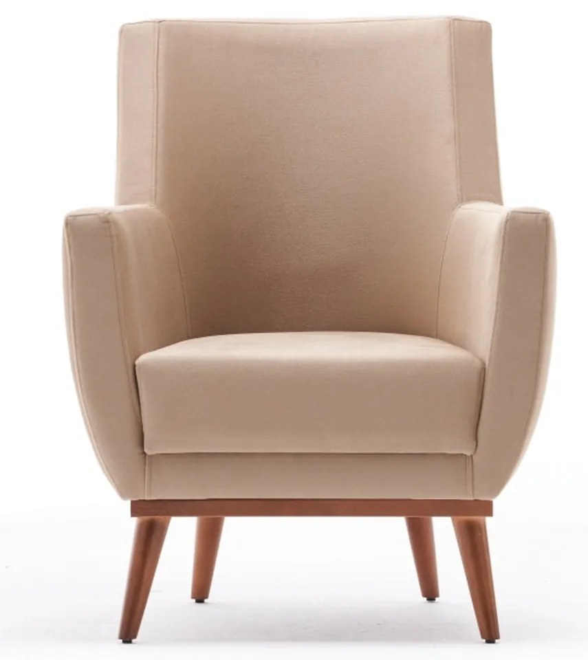 Cadeira Wing Gonca – Creme – 74 cm x 80 cm x 75 cm