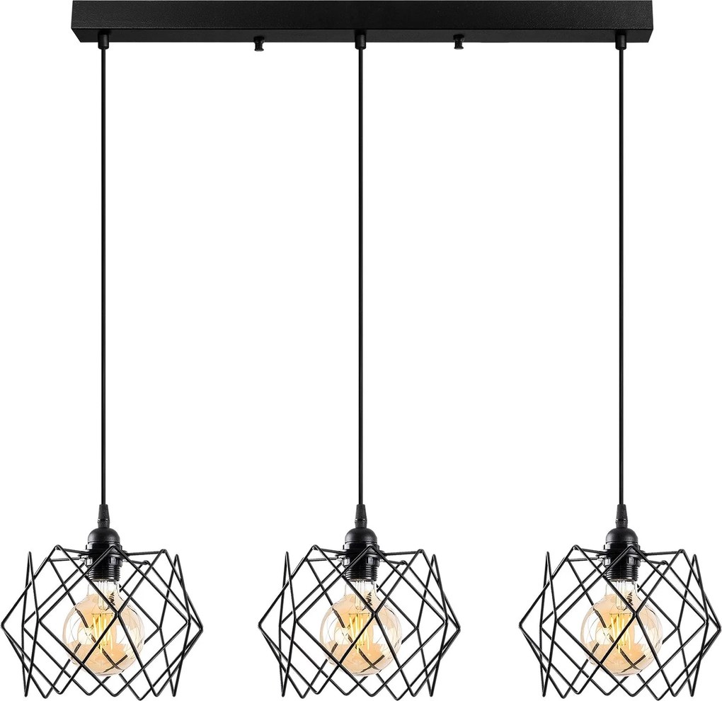 Candeeiro Karakas – Preto – 98 x 24 cm