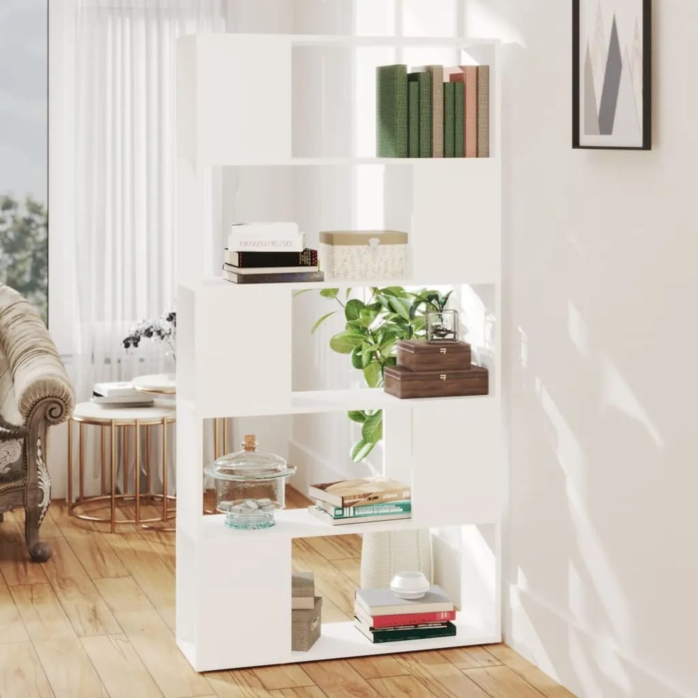 Estante/divisória 80x24x155 cm contraplacado branco