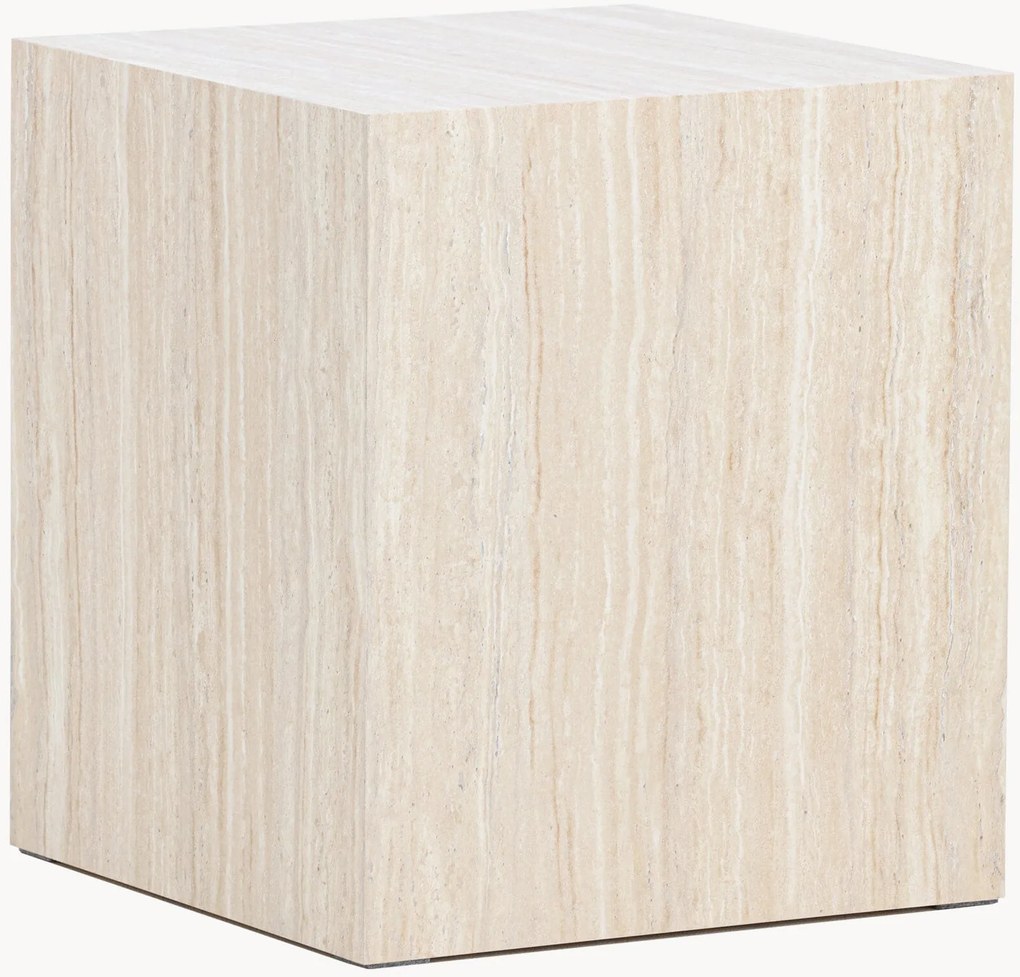 Mesa de apoio com aspeto de travertino York