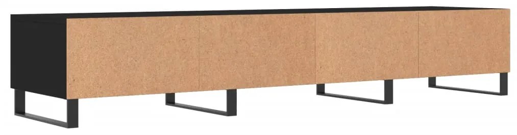 Móvel de TV 80x36x50 cm derivados de madeira preto