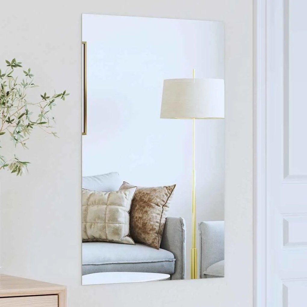 vidaXL Espelho de Parede Retangular 50 x 80 cm vidro temperado