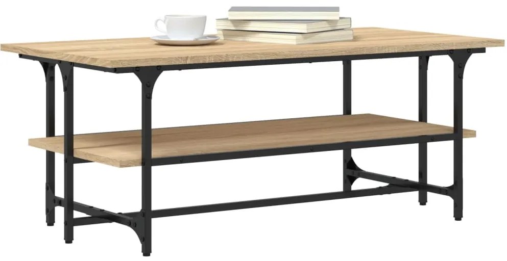 Mesa centro 100x50x40 cm derivados madeira cor carvalho sonoma