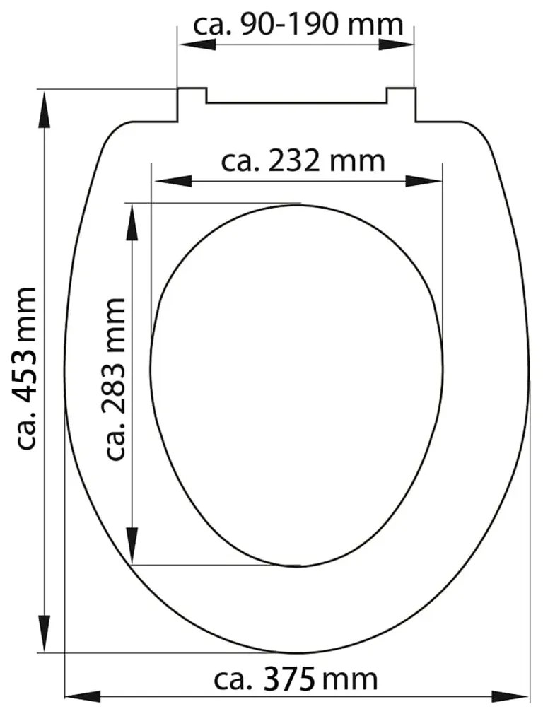 SCHÜTTE Assento de sanita c/ fecho suave OLD WOOD duroplast estampado