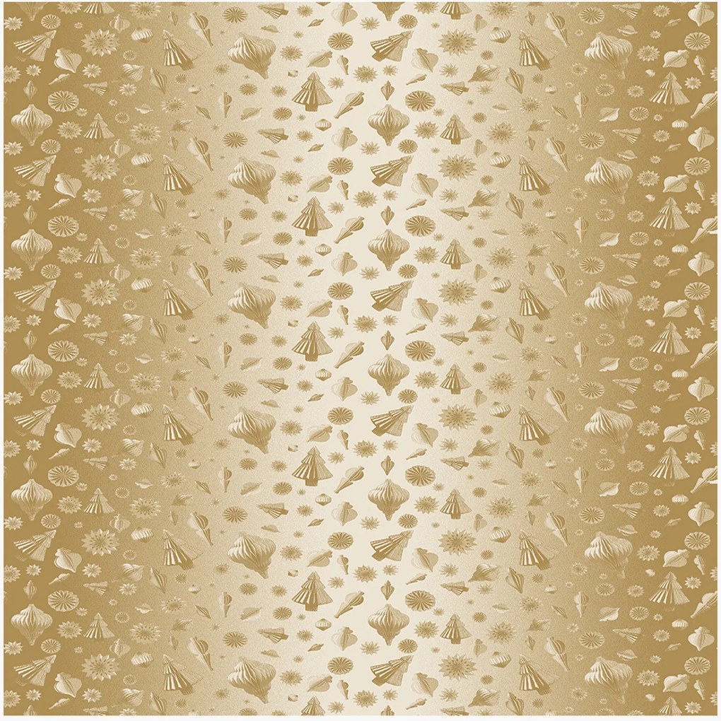 Toalha de mesa jacquard Mille Merry Degrade Or