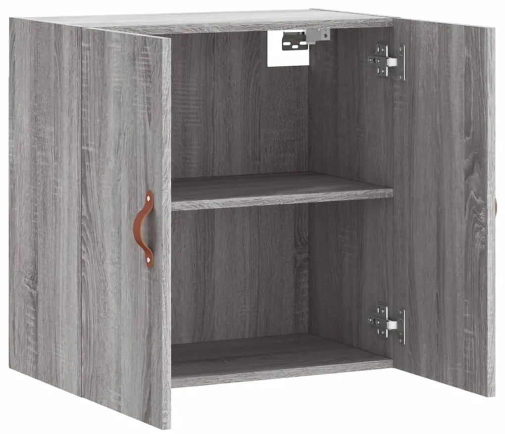 Armário de parede 60x31x60 cm derivados madeira cinzento sonoma
