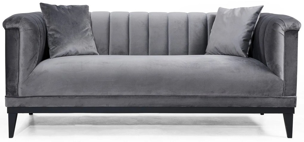 Sofá de 2 Lugares Trendy – Cinzento Escuro – 190 cm x 79 cm x 89 cm