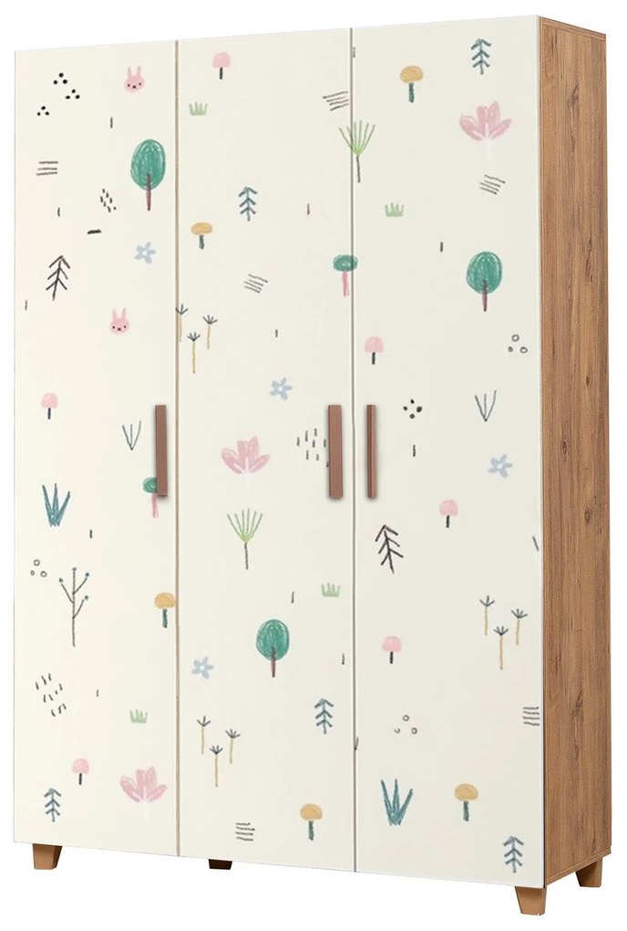 Roupeiro Leva Hedera – Atlantic Pine White – 120x189x48 cm