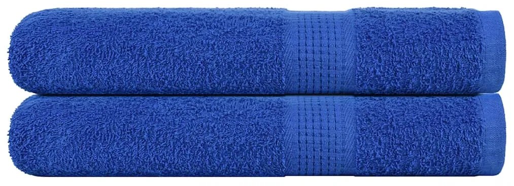 vidaXL Toalhas FROGN 2 pcs 100x200 cm 360 g/m² azul