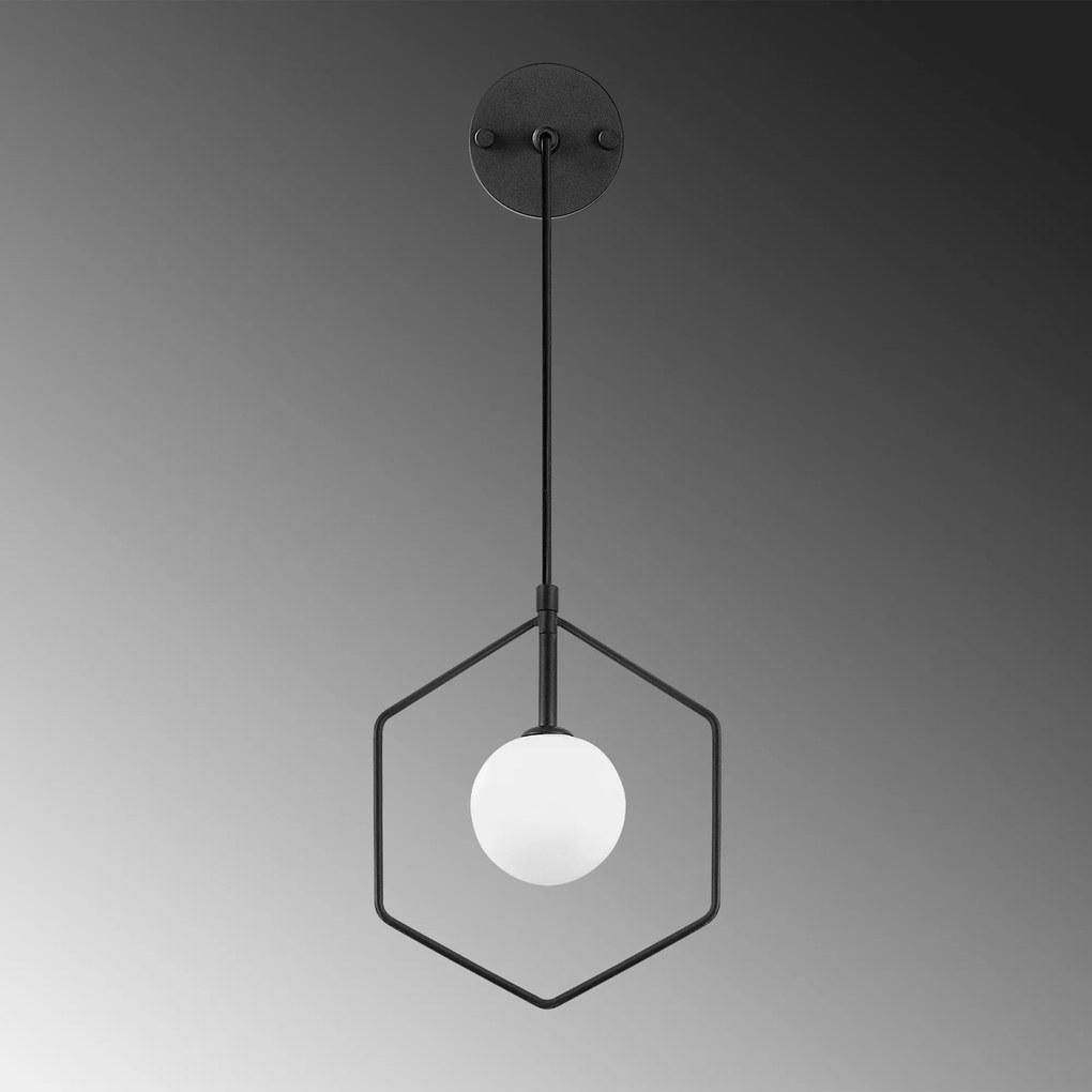 Aplique Geometri – Preto e Branco – 22 x 15 cm