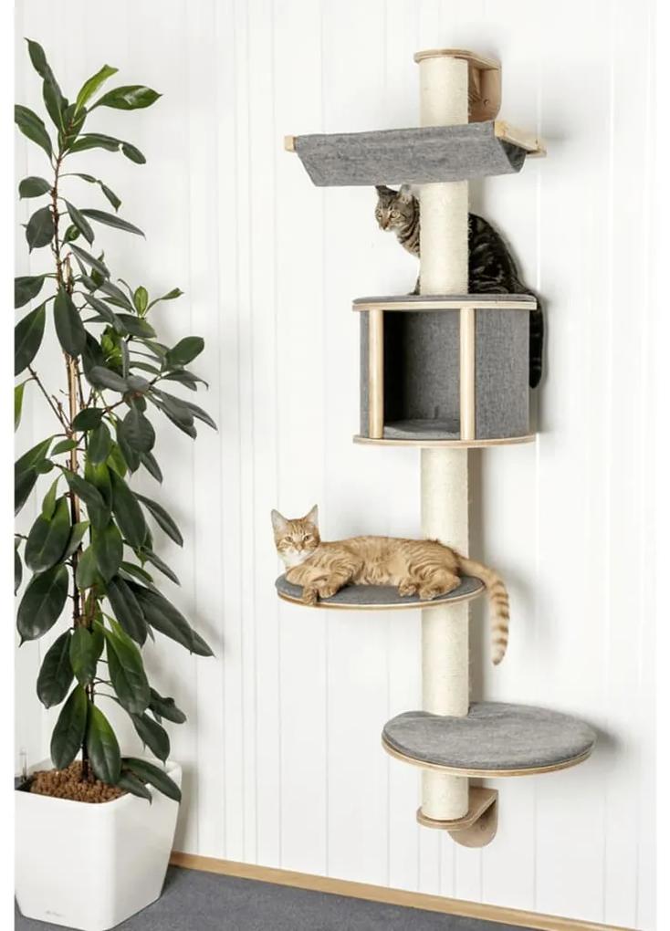 415630 Kerbl Árvore de parede para gatos Dolomit Tofana cinzento 168 cm 81540