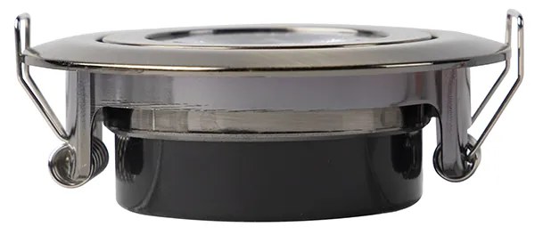 Conjunto de 5 focos embutidos modernos bronze com LED regulável em 3 níveis - Mio Moderno