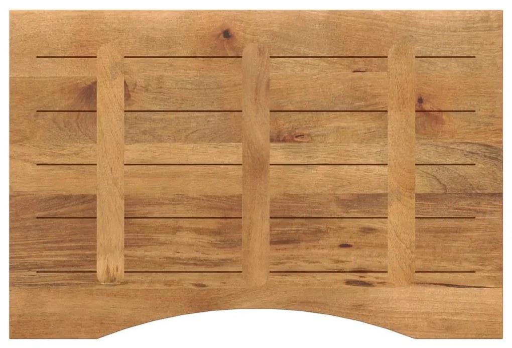 Tampo de mesa com curva 100x50x2,5 cm mangueira áspera maciça