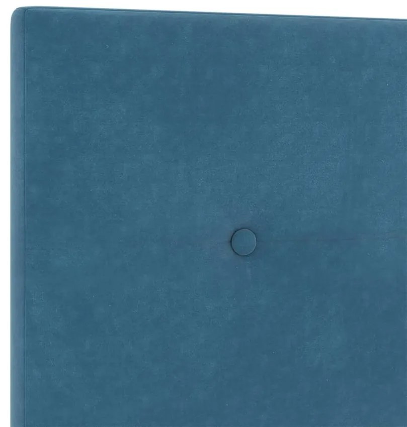 Cabeceira vidaXL Botão Estofada Azul Escuro 100 cm Veludo