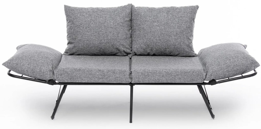 Sofá-Cama 2 Lugares Viper – Cinzento Claro – 150x78x60 cm