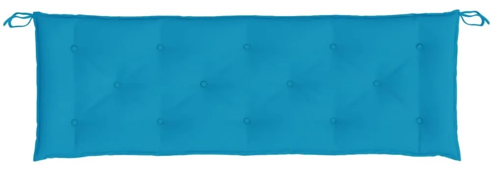 Almofadões banco jardim 2 pcs tecido oxford azul-claro
