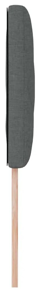 Cabeceira Design Blocos de Diamante Cinza Escuro 100 cm Tecido