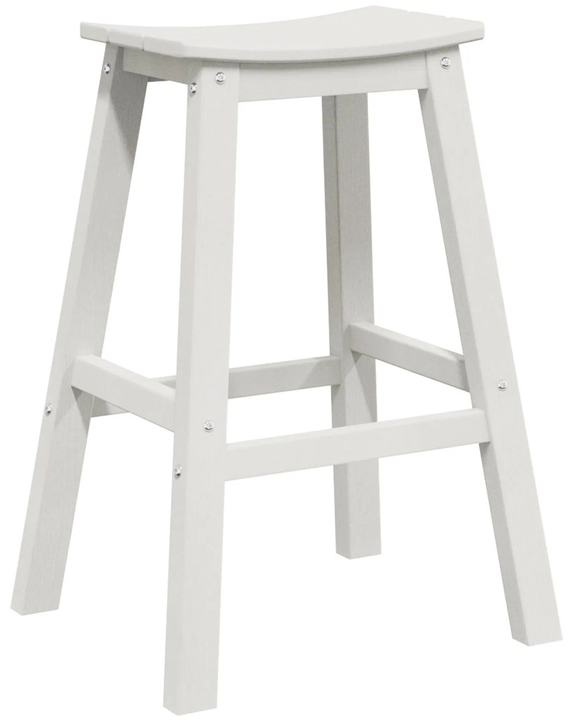 Banquetas 2 pcs Brancas HDPE
