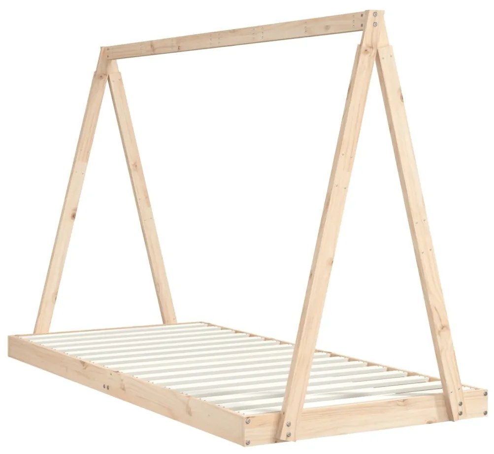 Estrutura de cama infantil 90x200 cm pinho maciço
