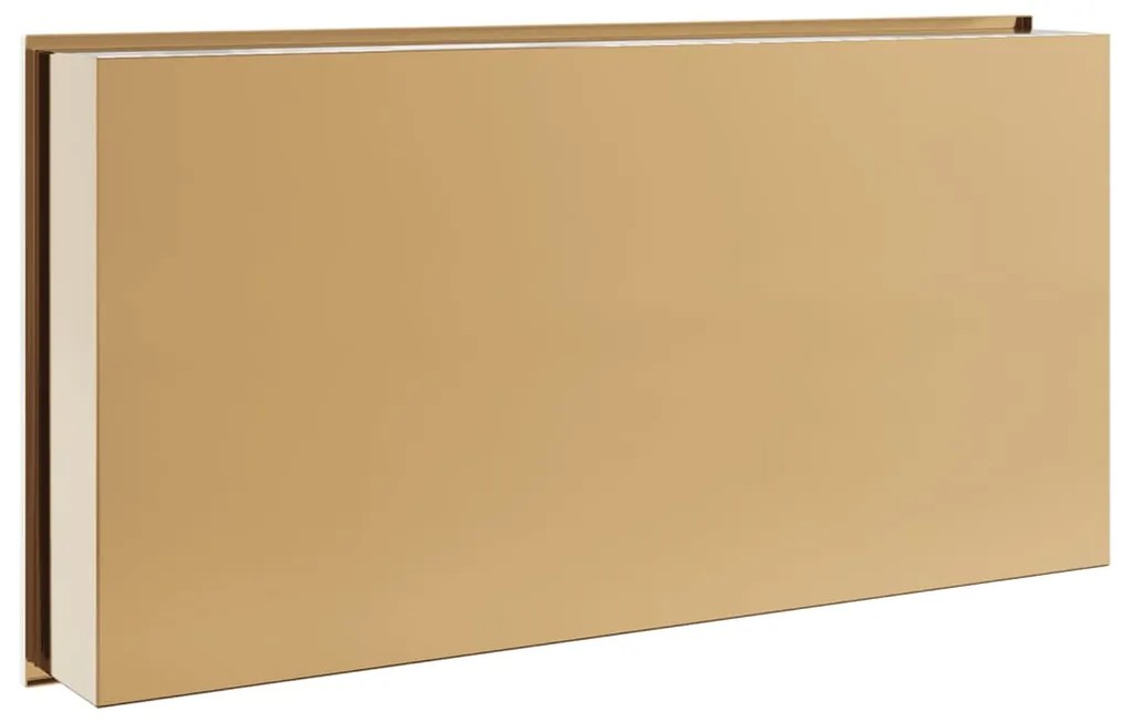 Nicho parede p/ duche 62x32x9cm aço inoxidável dourado escovada