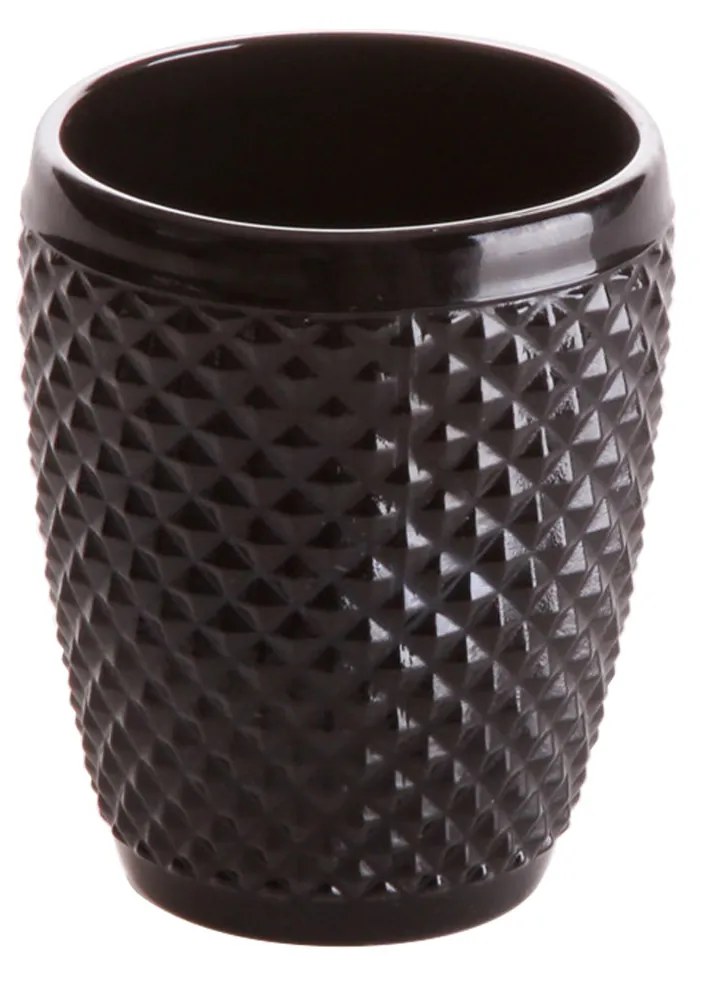 Copo Picotado sem Pé Preto 300ml 8X10cm Pack 6