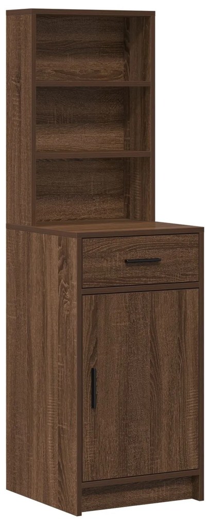 Tocador com Luzes LED Carvalho Castanho 158,5x41x135 cm