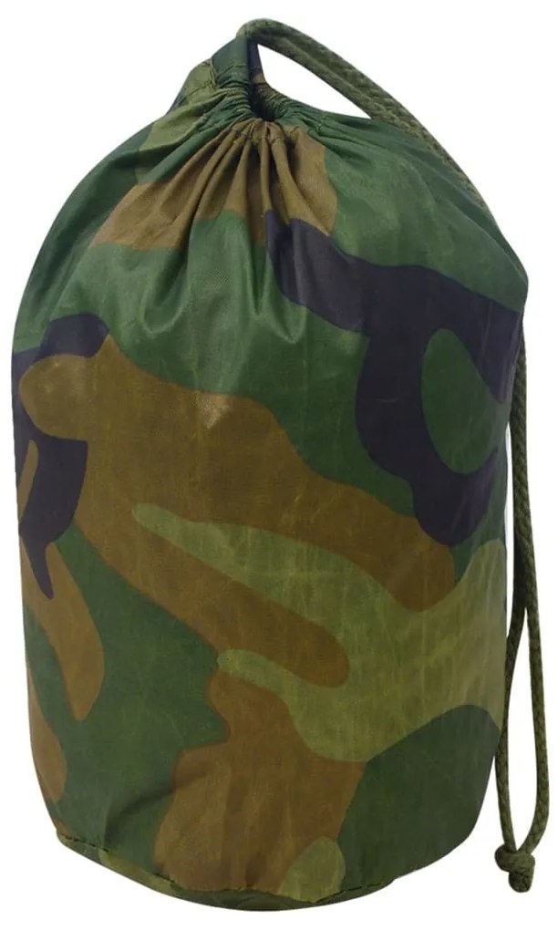Rede de camuflagem com saco de armazenamento 6x7 m verde