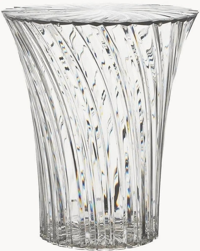 Mesa de apoio redonda para jardim com arrumação Sparkle