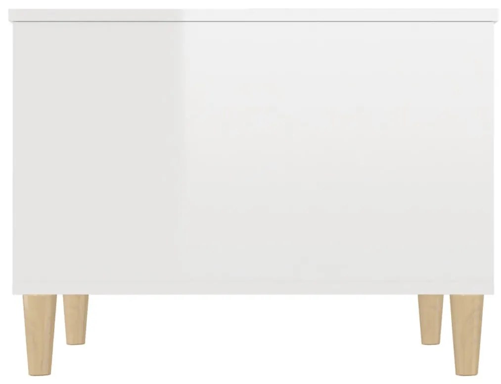 Mesa centro 60x44,5x45 cm derivados de madeira branco brilhante