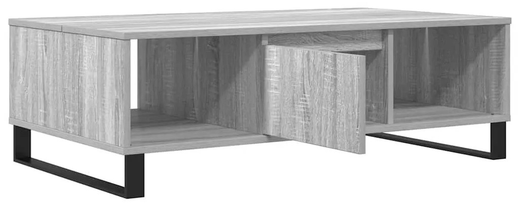 Mesa de centro 104x60x35 cm derivados madeira cinzento sonoma