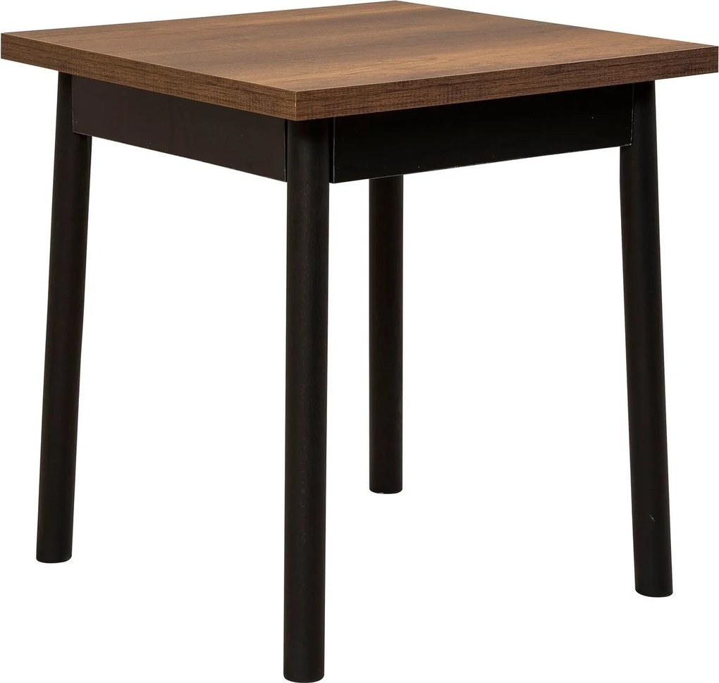 Conjunto de Mesa e Cadeiras Oliver – Preto – Mesa: 70x77x70 cm, Cadeir