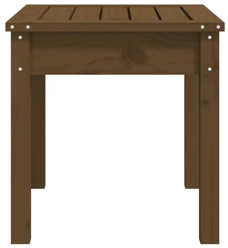 Banco de jardim 50x44x45cm madeira de pinho maciça castanho-mel