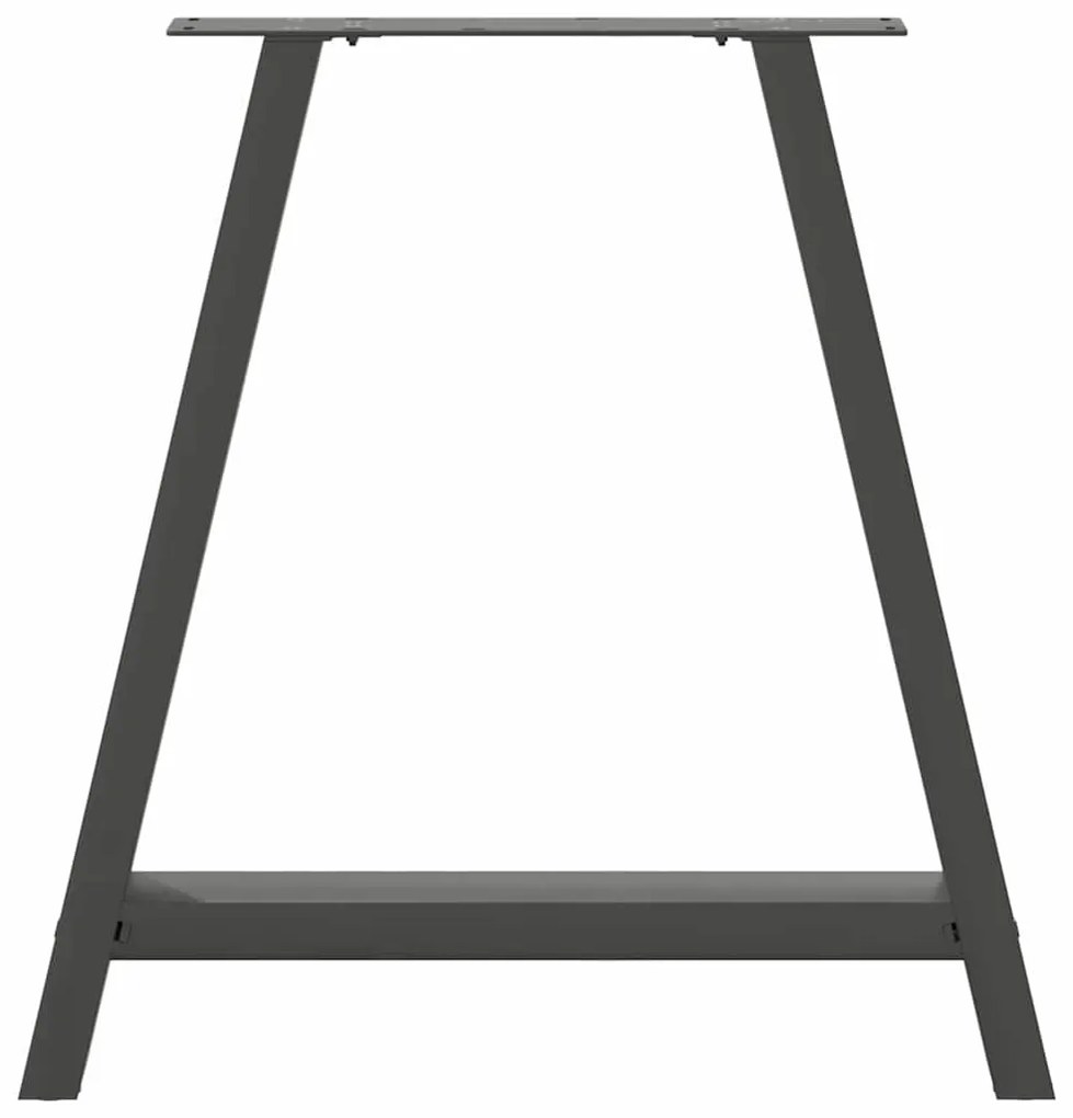 Pés para mesa de jantar em formato A, 2 peças, antracite, 80x (72-73)