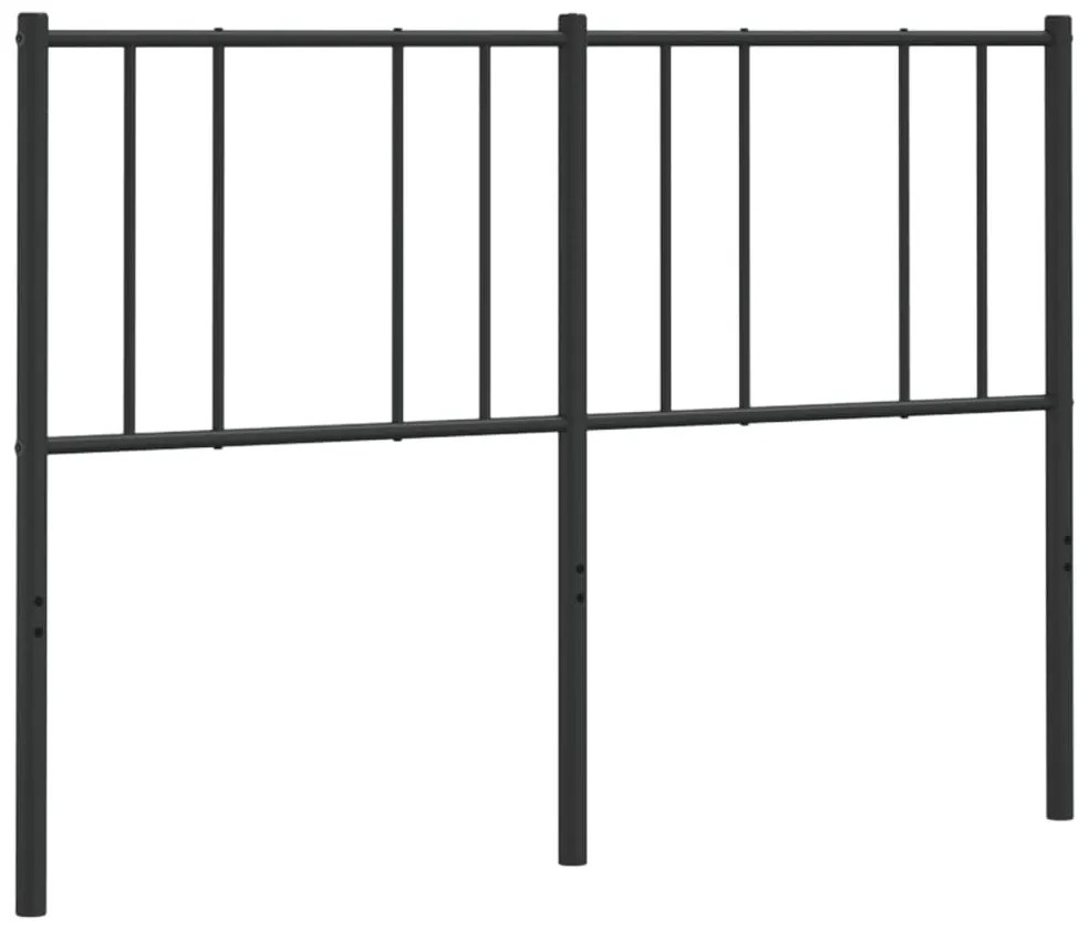 Cabeceira de cama 135 cm metal preto