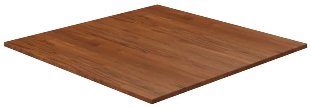 343018 vidaXL Tampo de mesa quadrado carvalho tratado castanho-escuro