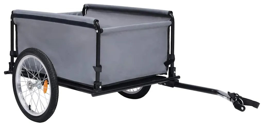 Reboque de carga para bicicleta 65 kg preto e azul