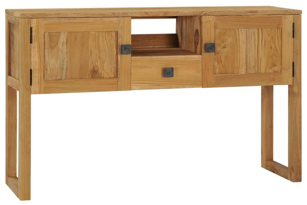 Mesa consola 120x32x75 cm madeira de teca maciça