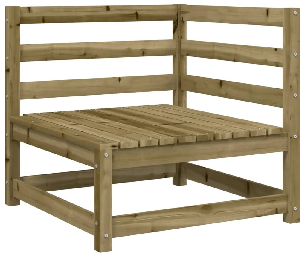11 pcs conjunto sofás de jardim madeira de pinho impregnada